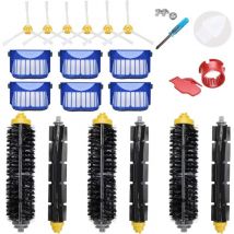 Swyeoot - Kit Pièces d'accessoires compatible pour iRobot Roomba 694 692 690 680 660 651 650 614 595 585 robotique(3 pinceaux à poils et brosse