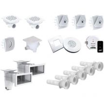 Aquazendo - Kit pièces à sceller pour piscine 8 x 4 m