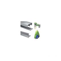 Mantion - Kit Picostar 19 - Jeu de rails Haut et Bas, garnitures hautes et basses, équerre de finition - Blanc - longueur 2m