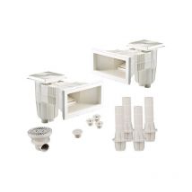 Centrocom - Kit construction piscine - Kit pièces à sceller - Piscine béton 8x4m à 10x5m de