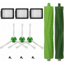 Kit Pièces accessoires compatible avec i7 i7+/i7 Plus E3 E5 E6 E7 I3 I4 I6 J7 Filtres et Brosses pour Aspirateur de abc life, 11in1,GU.B/bon