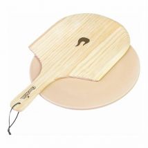 Char-broil - Kit pierre à pizza et planche en bois