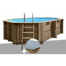 Kit piscine bois Gré GRE nade 2 4,36 x 3,36 x 1,17 m + Bâche hiver