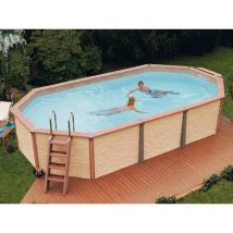 Waterman - Kit piscine hors-sol azteck octogonale 4.00 x 8.90m