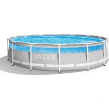 Intex - Piscine tubulaire Prism avec fenêtre