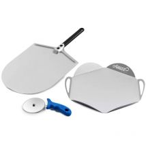 Kit 'casa mia' con pala 35 cm, vassoio e rotella 10 cm - gimetal