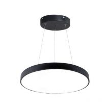 Silamp - Kit Plafonnier led Noir 54W 60cm avec Kit de Suspension - Blanc Neutre 4000K - 5500K