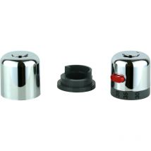 Teorema Rubinetteria - Kit poignée thermostatique abs gris chromé Teorema 0196911-001 Chromé