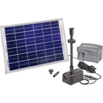 101780 Siena Plus kit pompa solare con illuminazione, con batteria tampone - Esotec