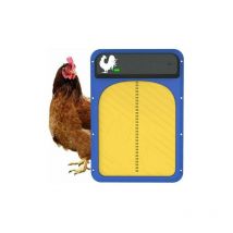 Kit porta automatica per pollaio a batteria con sensore di luce - Impermeabile e conveniente - Set di 2 - Dimensioni: 35x24x4,3 cm
