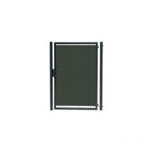 Cloture&jardin - Kit Portillon Jardin Grillagé Occultable Gris Anthracite - jardipro + Occultation - 1,60 mètre
