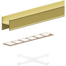 Kit profil en h slid'up 210 pour porte 16 mm - 1,8 m - or