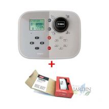 Kit Programmateur arrosage Tempus Electric Toro 4 zones intérieures + Module Wifi