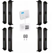 Kit "protection agricole" - 4 barrières 2B portée 900m + alerte GSM 2G+3G+4G appel/SMS (gamme DA600+/KP)