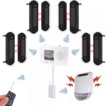 Kit 'protection agricole' - 4 jeux de barrières 1B portée 900m + alerte locale sirène 105 dB (gamme DA600+/HY)