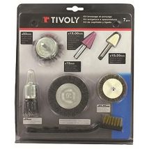 Tivoly - kit pulido y cepillado 7 piezas blister , Kit de pulido y cepillado. - Cantidad del producto: 7 piezas.
