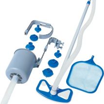 Kit Pulizia Piscina Accessori Manutenzione: Skimmer, Retino, Spazzola, Asta - Bestway