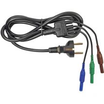 CIH29950 kit puntali di sicurezza Spina schuko Spina 4 mm 1.50 m Blu, Verde, Marrone 1 pz. - Cliff