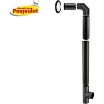 Poujoulat - Kit raccordement sortie arrière conduit émaillé pour poêles à bois Diamètre 150