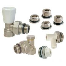 Kit radiatore manuale universale in ottone Somatherm For You