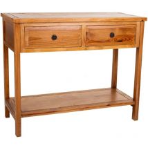 Recibidor de madera marrón 95x41x78