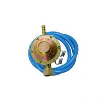 Kit Regolatore Gas + 2 mt Tubo gpl + 2 Fascette Bassa Pressione Stufe Cucina MBar 30