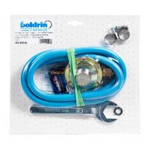 Boldrin - kit Regolatore per bombola gpl 1 kg Taratura Fissa con tubo gomma gpl 2 mt. + 2 fascette + chiave bombola
