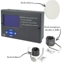 Fluidheat - Kit régulation électronique + sonde extérieur + sonde chauffage pour group hydraulique