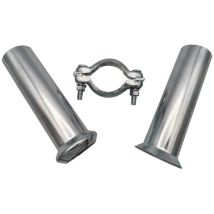 Kit réparation tuyau échappement – Diamètre 45 mm – Longueur 150 m – Accessoire de outil du mécanicien inclus – POWER REPAIR