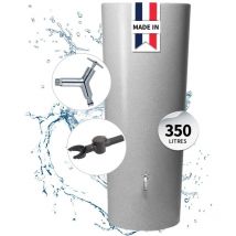 Garantia Kit Réservoir stone 2en1 350L silver avec robinet Design chromé, bac à plantes intégré et collecteur Speedy