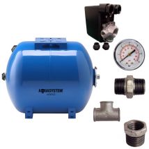 Kit réservoir vessie AQUASYSTEM horizontal 100L - 1''1/4