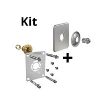 Watts - Kit robifix per Ø16 - droit f 1/2 glissement+cache inox mono