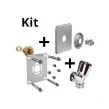 Watts - Kit robifix per Ø12-droit F1/2 gliss+cache inox+rob mal mono