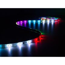 Kit Ruban À Led Flexible Led Animé Avec Contrôleur Et Alimentation - Rvb - 150 Led - 5 M - 12 Vcc