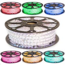 Sysled - Kit Ruban led Professionnel 5050 60 LED/m de 25 ou 50 mètres rgb étanche (IP67) avec contrôleur 220V Longueur: 50 mètres