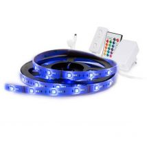 Ensemble avec bande led intelligente WiFi, 450 LEDs, luminosité et température de couleur réglables, 5 mètres de long, couleurs rgb, blanc chaud et