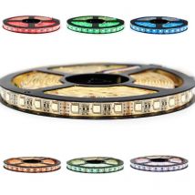 Ruban Professionnel 5050 - 60 leds/m - 5 m rgbw (blanc chaud) (IP65) Longueur: 5 mètres - Controleur- telecommande: Contrôleur télécommande
