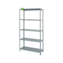 Scaffale Prometal zincato grigio 186 x 100 x 40 cm