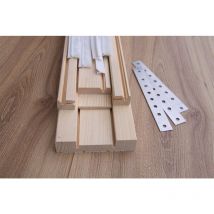 Kit scorrevole per muratura da mm100 per cartongesso 2100x1050 1 anta + accessori