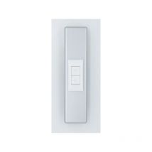Kit senza viti a vista, placca universale + pulsante momentaneo Vimar Plana Argento satinato\Bianco