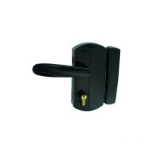 Kit complet Serrure modulox pour portail battant pêne demi-tour Noir Noir