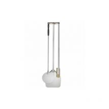 Gi.metal - Kit set 4 pz pizza fatta in casa pala palettino spazzola lunghezza 120 cm acciaio inox Made in Italy Qualità Professionale