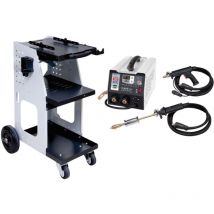 Kit set GYS spot pro 400 dispositivo di raddrizzamento acciaio + GYS carrello universal 800