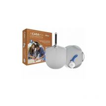 Gi.metal - Kit set pelle à pizza maison 30 cm plateau en aluminium roue 10 cm Made in Italy Qualité professionnelle