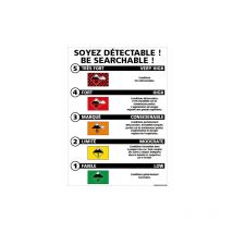 Kit signalisation avalanche (H0359) - Plastique pvc 1,5 mm - 300 x 420 mm