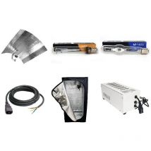 Kit Silver Box mylar 120 x 120 x 200 cm éclairage 400w hps-mh