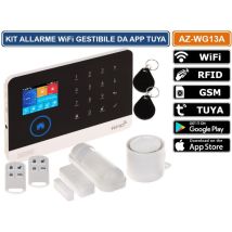 Atlo - Kit Sistema Di Allarme Wireless Wifi Gsm Con Rfid Gestibile Da Smartphone Con App Tuya
