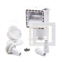 Wiltec - Wilitec Kit Écumeur de surface et Buse d'entrée pour Piscine – Skimmer intégré – avec Grand Panier pour Aspiration et Récupération des
