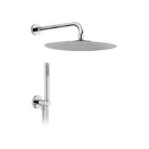 Dianhydro - Kit soffione tondo a cascata e braccio doccia / doccetta - 200 / 250 mm misura soff d 250 - braccio l350