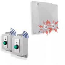 Ultra Secure - Kit sos panique sans-fil 2 sirènes - Haute-résistance / 800m / 2 boutons autonomes piles (protect 800)